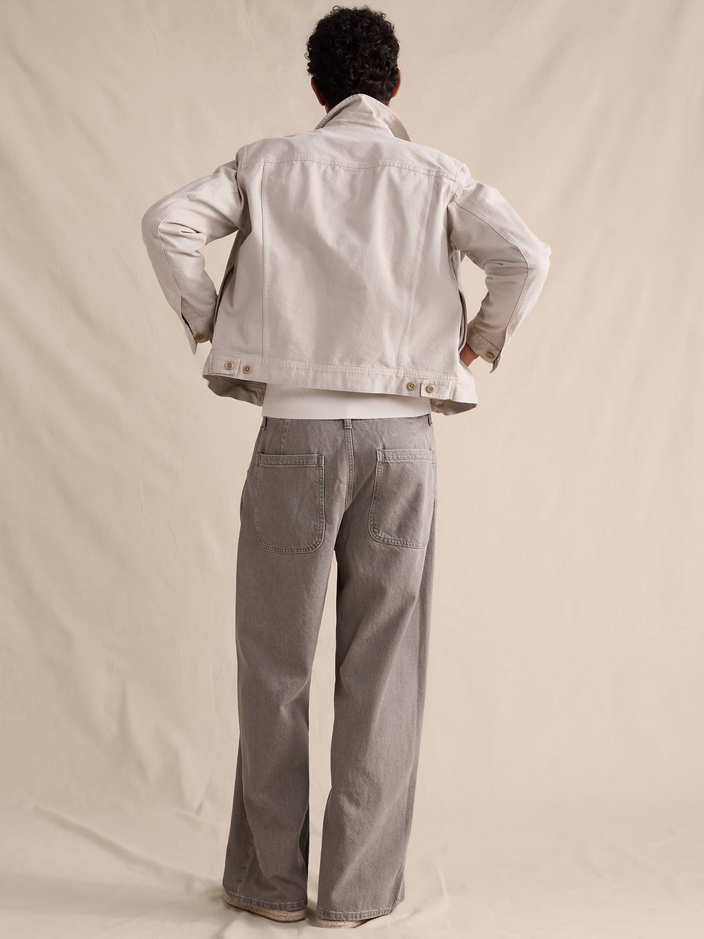 Loose Lightweight Jean - Slate Gray-Green