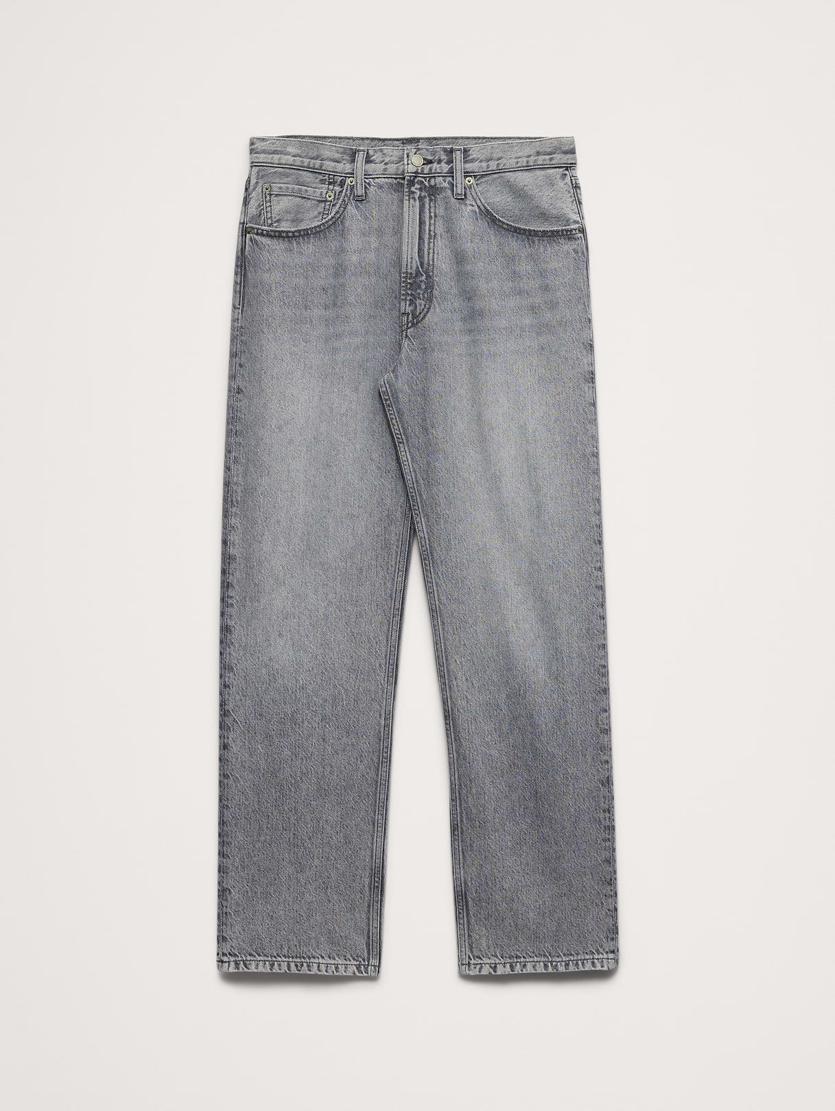 Relaxed-Straight Lightweight Jean - Medium Gray Wash