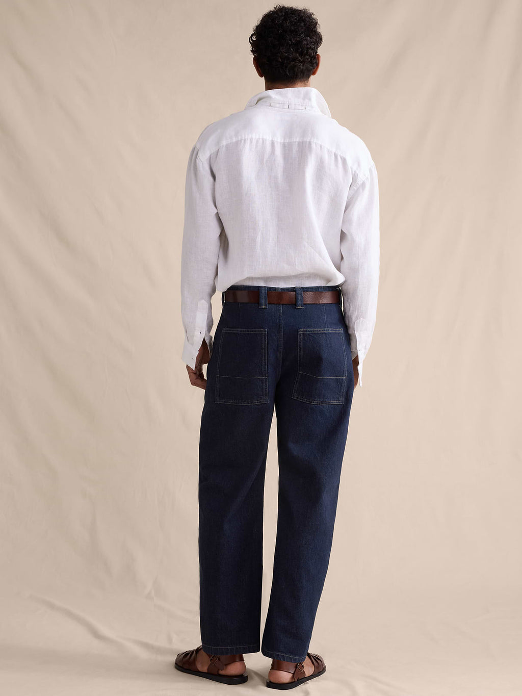 Loose Twisted Seam Jean - Rinse Dark Wash