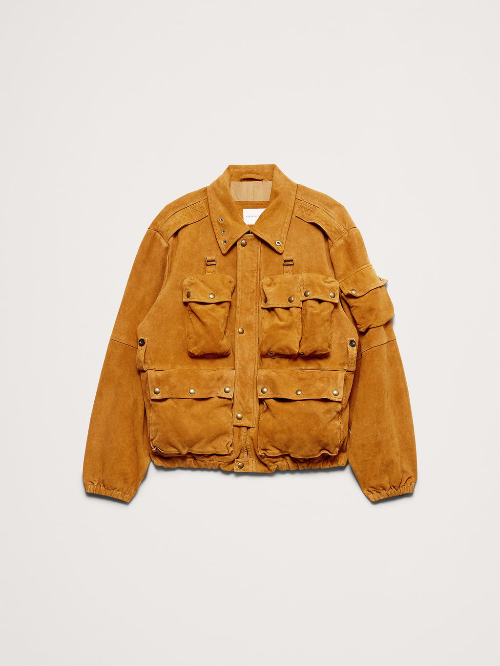 Suede Multi-Pocket Jacket - Toffee Suede