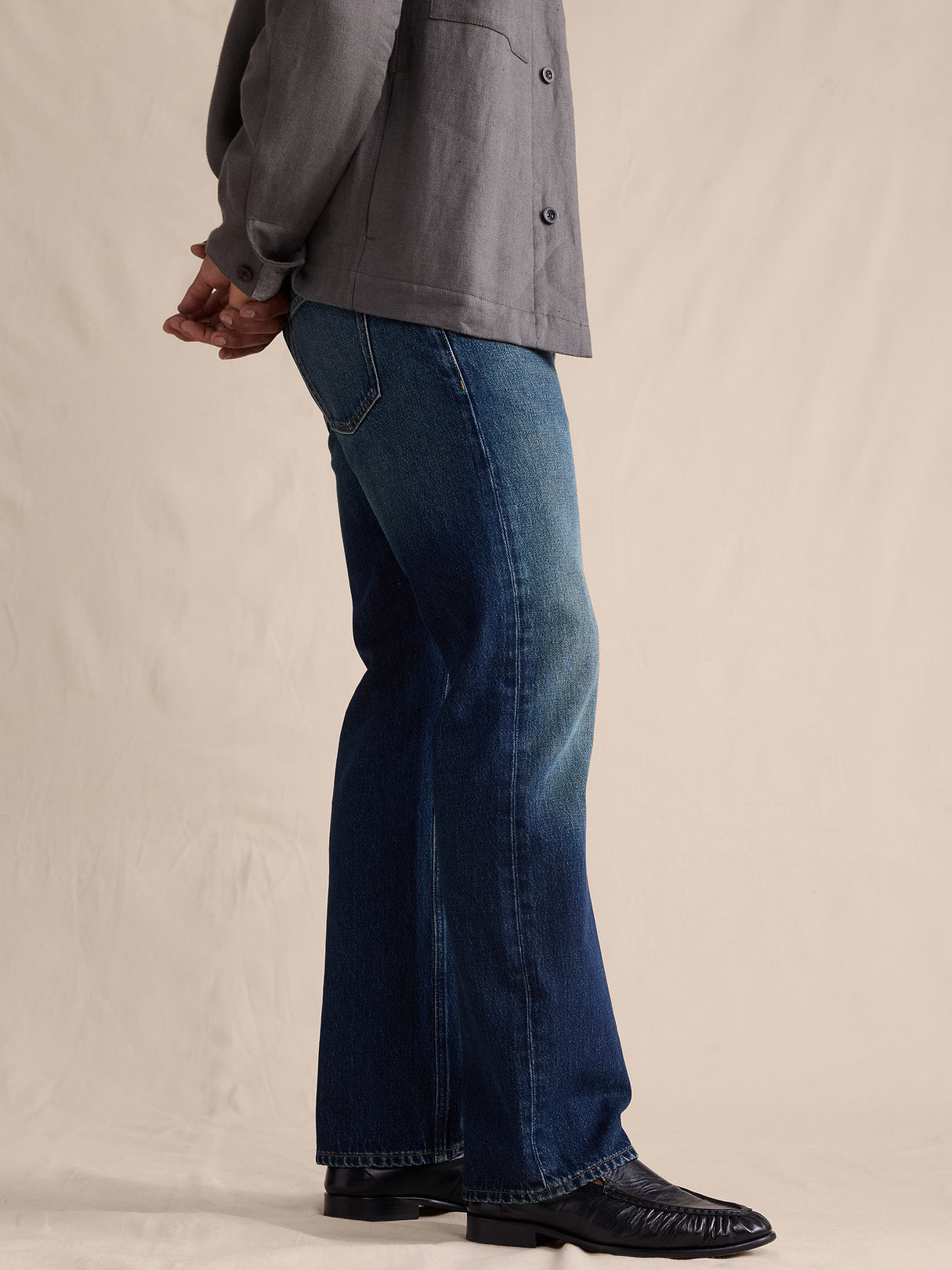 Classic Bootcut Jean in 100% Cotton - Medium Wash