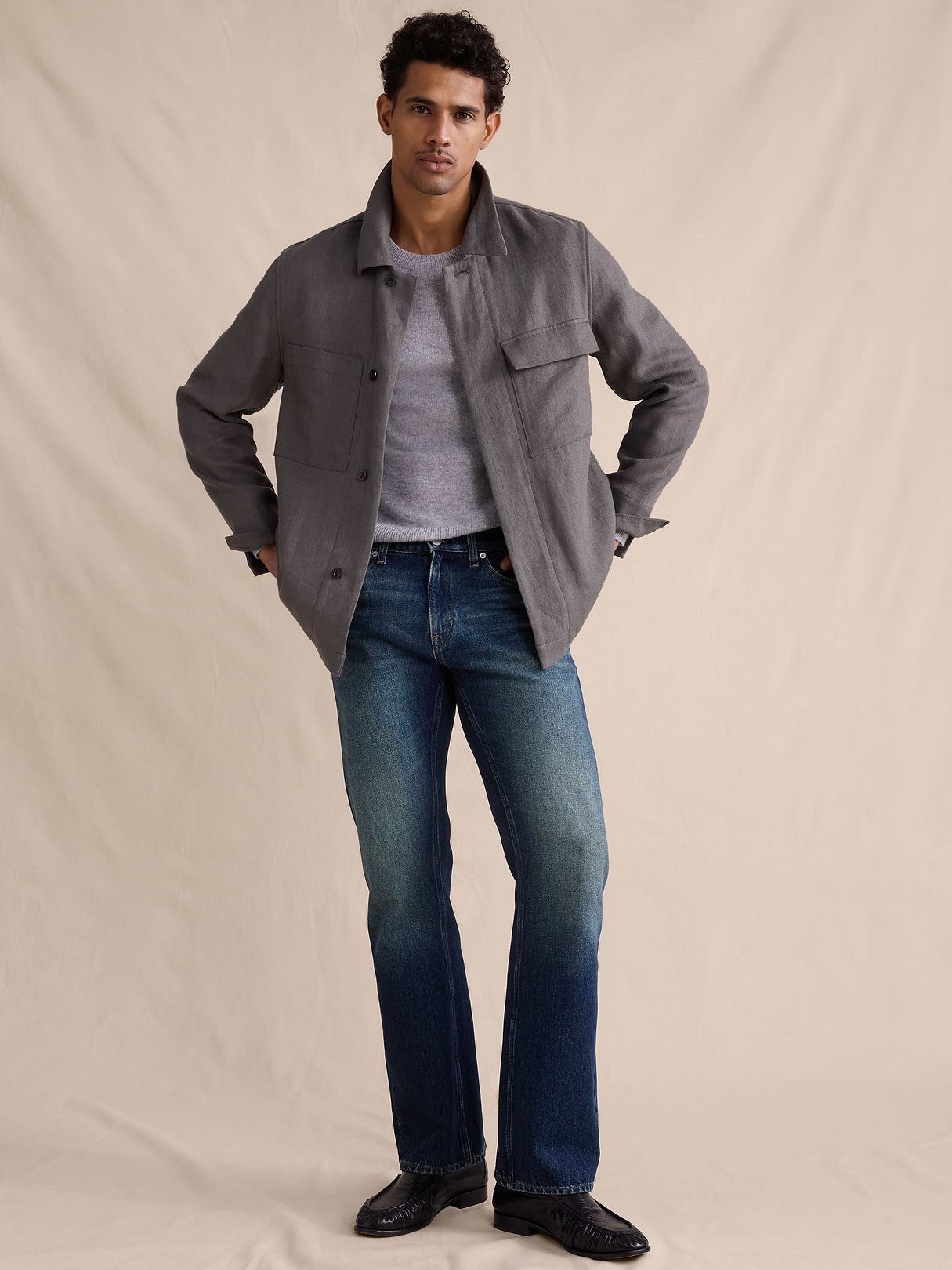 Classic Bootcut Jean in 100% Cotton - Medium Wash