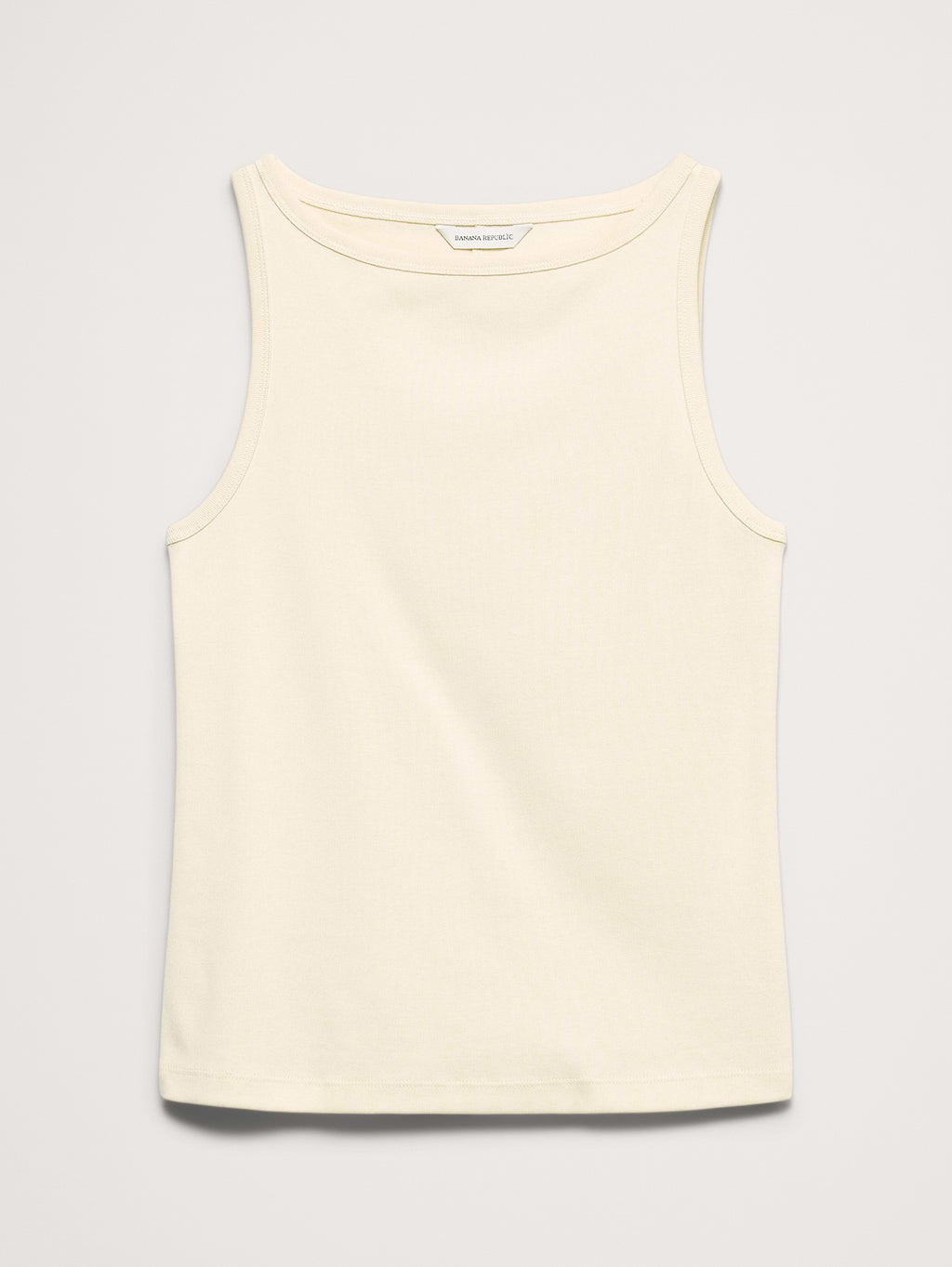 Minimalist Cotton Tank - Mother of Pearl Beige