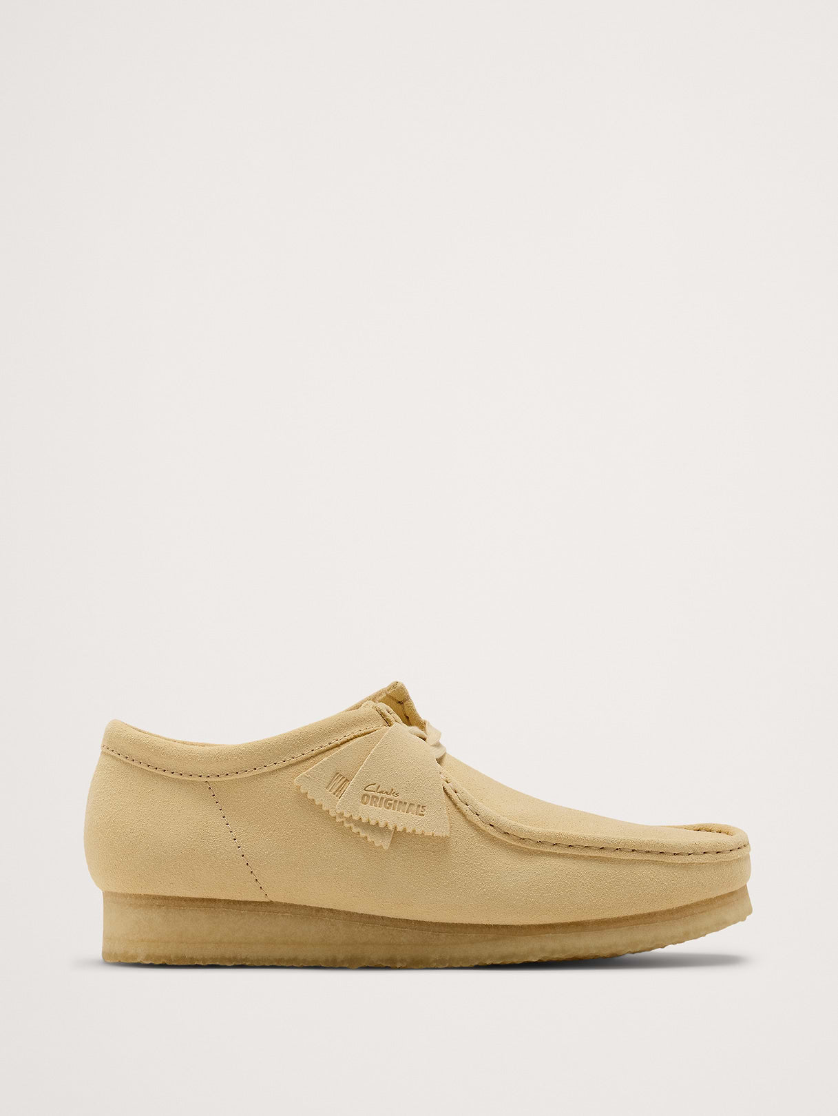 Suede Wallabee Shoe by Clark's Originals - Pale Yellow
