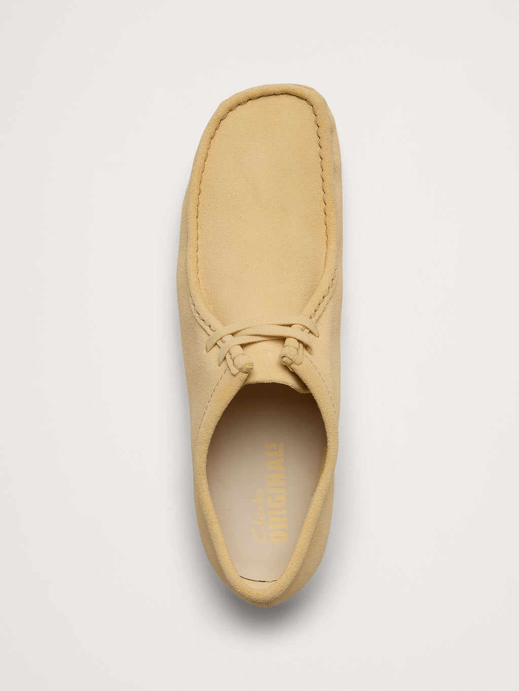 Suede Wallabee Shoe by Clark's Originals - Pale Yellow