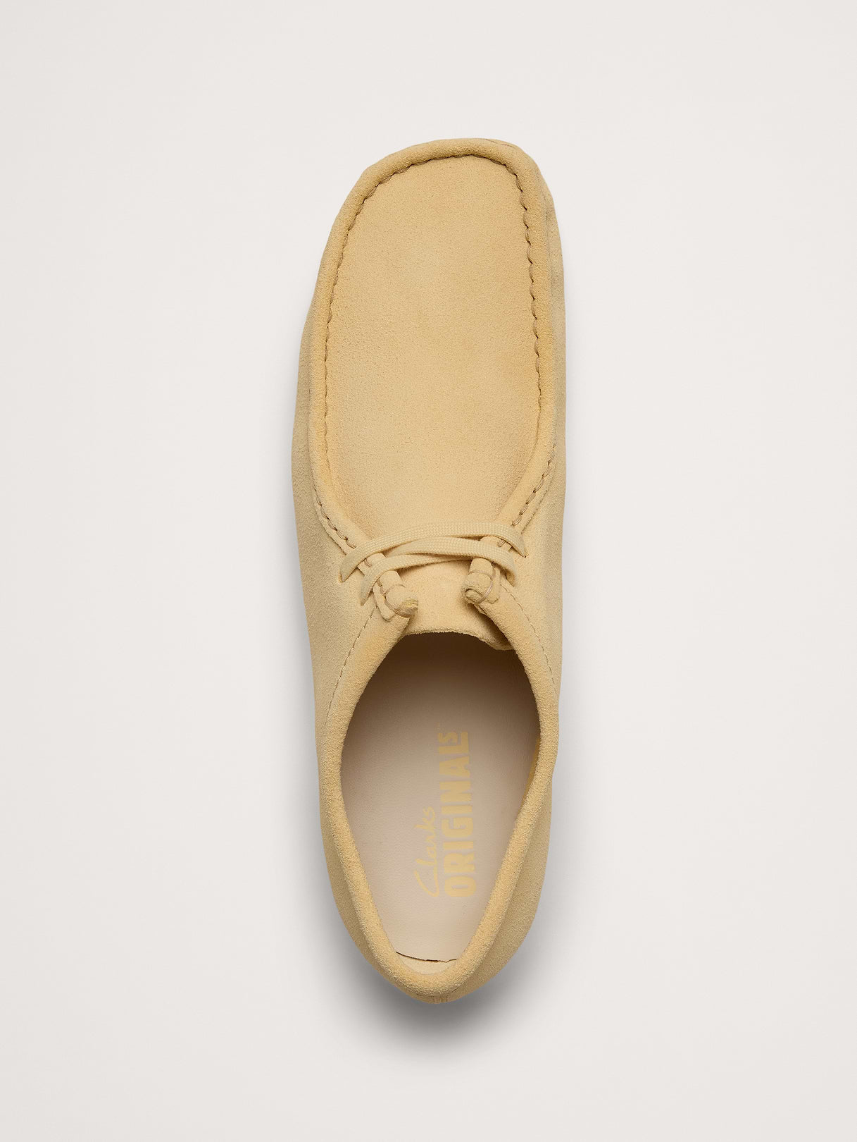 Suede Wallabee Shoe by Clark's Originals - Pale Yellow