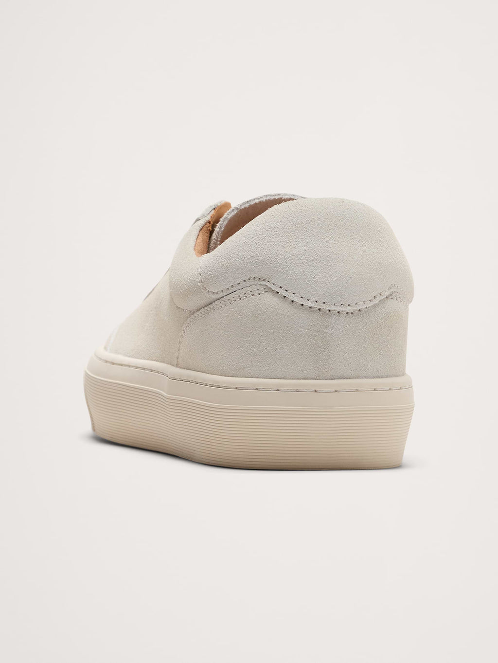 Suede Court Sneaker - Chalk White
