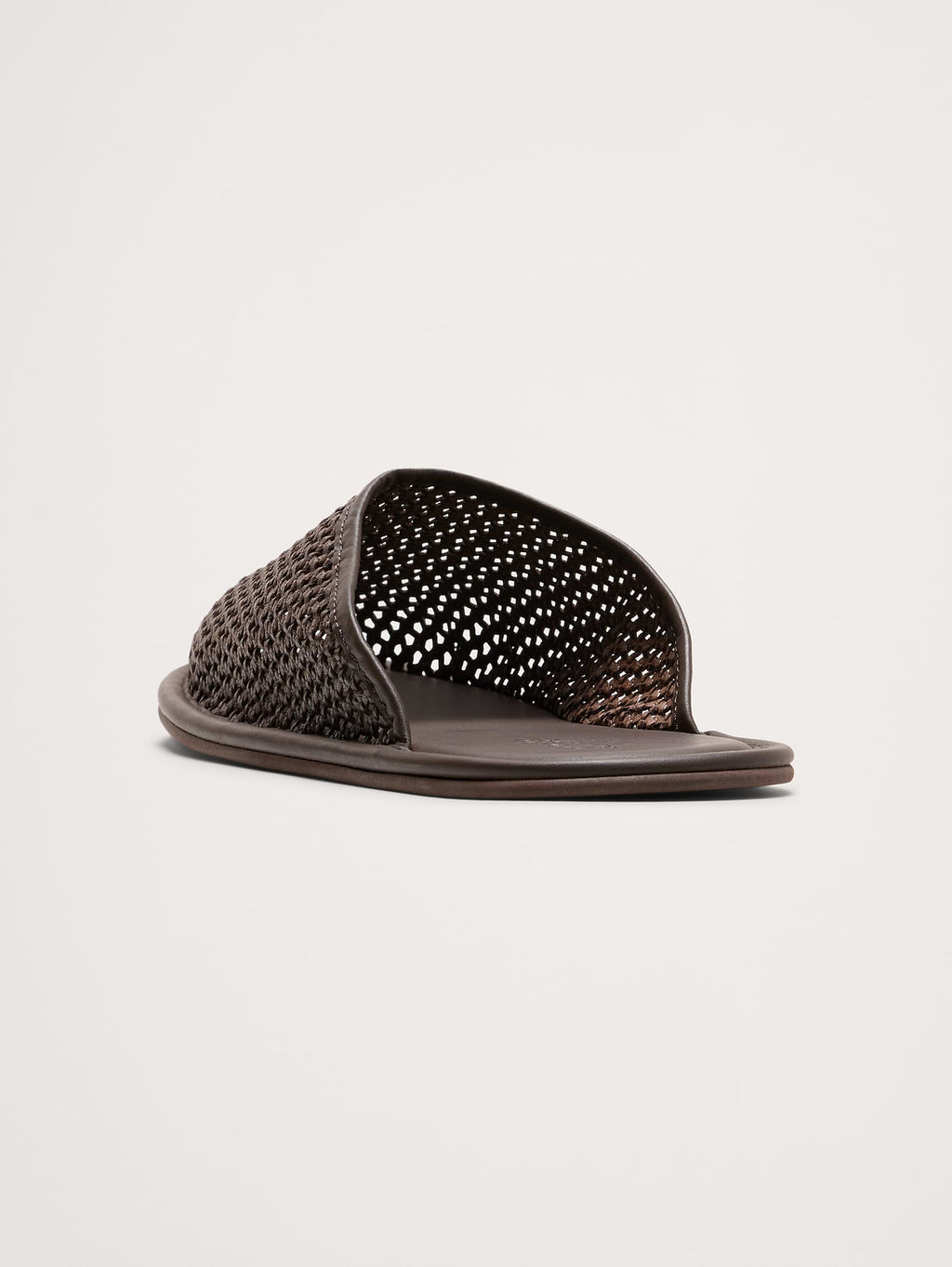 Woven Slide - Dark Brown