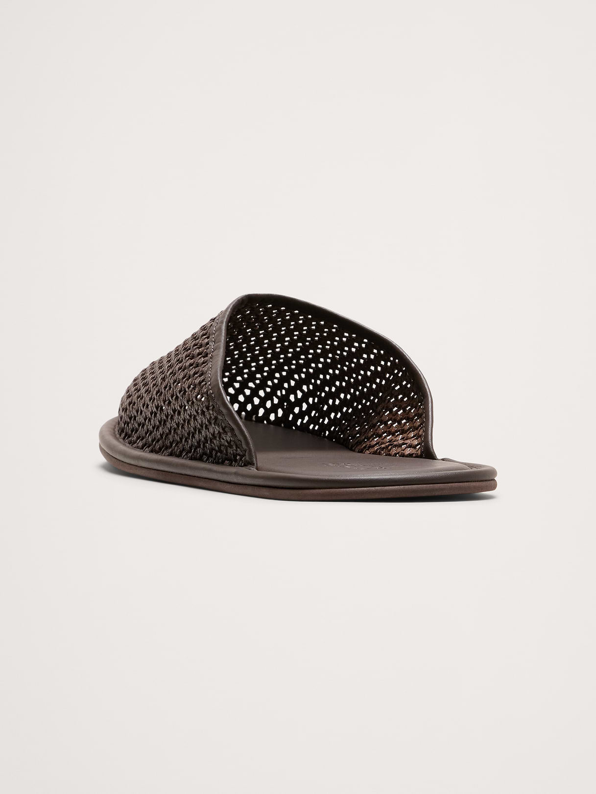 Woven Slide - Dark Brown
