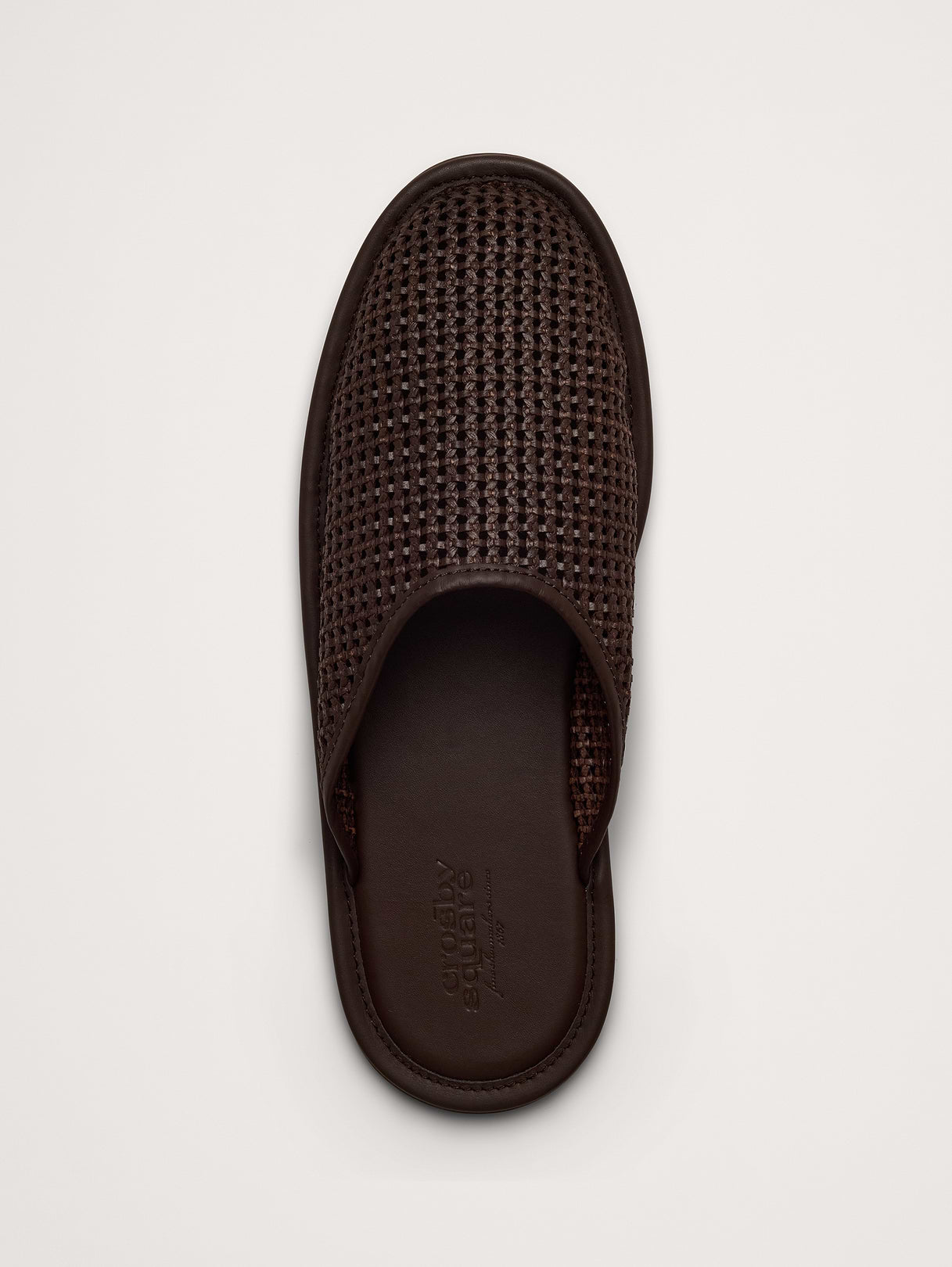 Woven Slide - Dark Brown