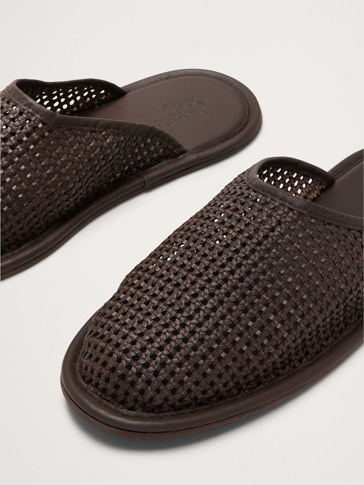 Woven Slide - Dark Brown