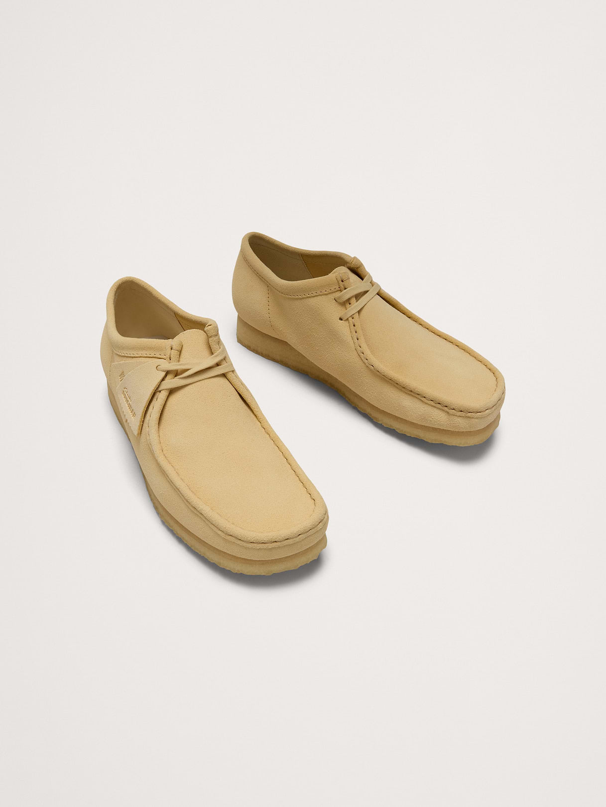 Suede Wallabee Shoe by Clark's Originals - Pale Yellow