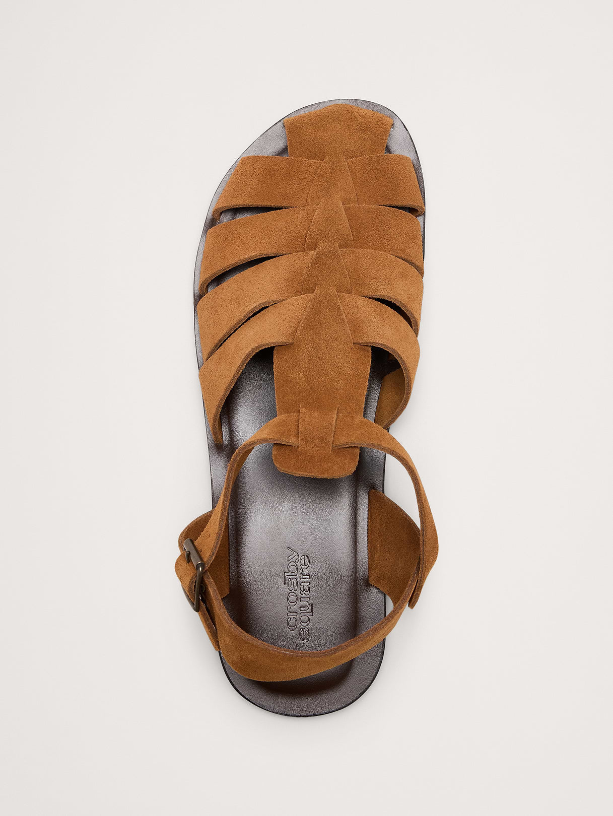 Suede Fisherman Sandal - Burnt Brown