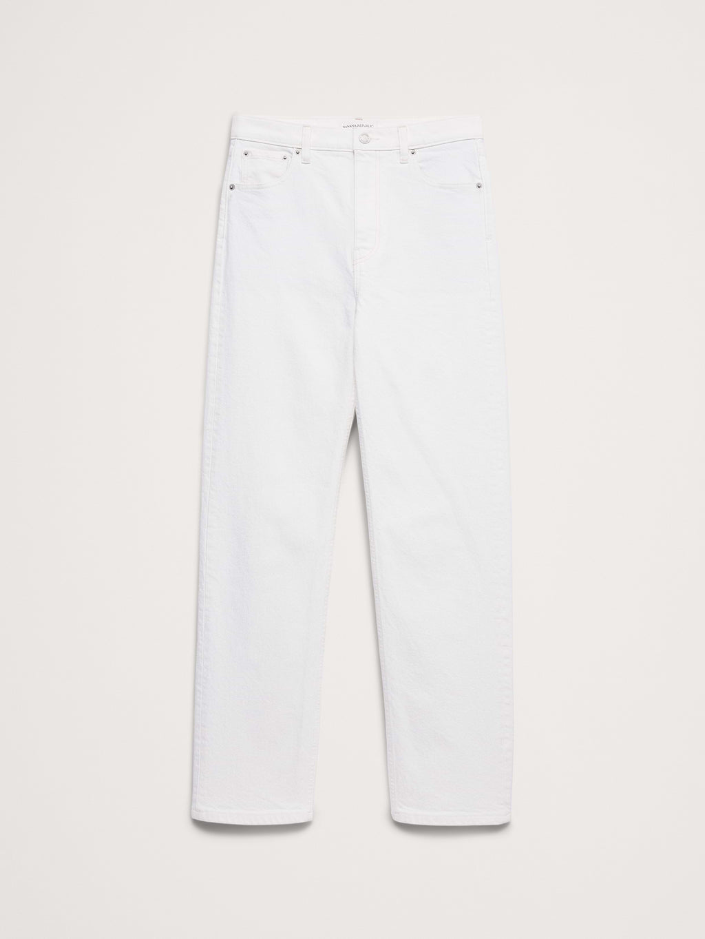 High-Rise 90S Straight Jean - White