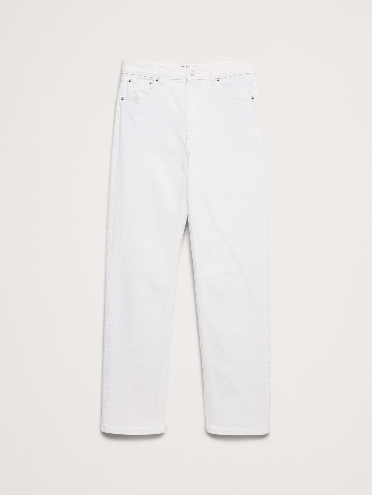 High-Rise 90S Straight Jean - White