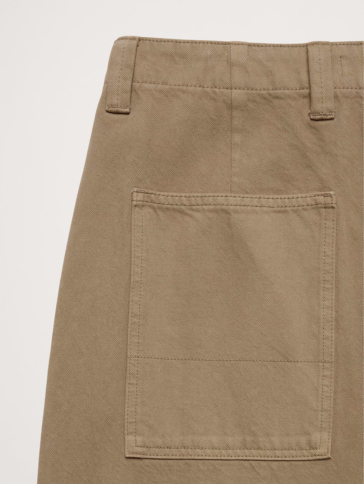 Loose Twisted Seam Jean - Khaki Beige