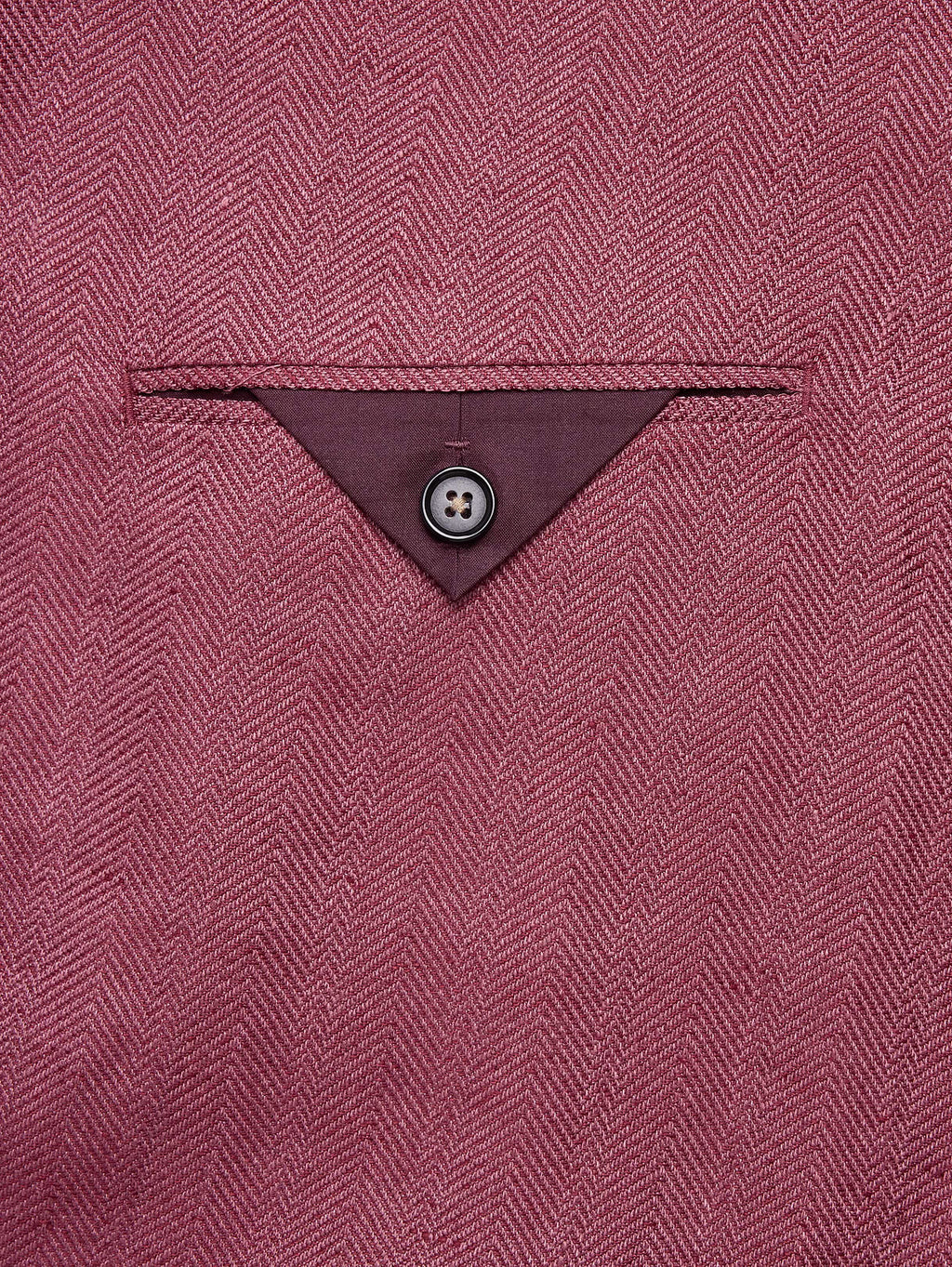 Double-Breasted Linen-Merino Suit Jacket - Plum Wine