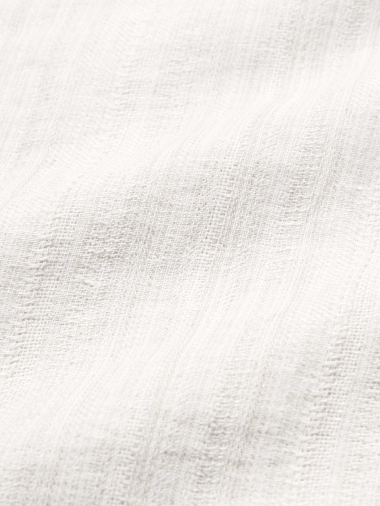 Standard-Fit Textured Linen-Cotton Shirt - Khaki Beige