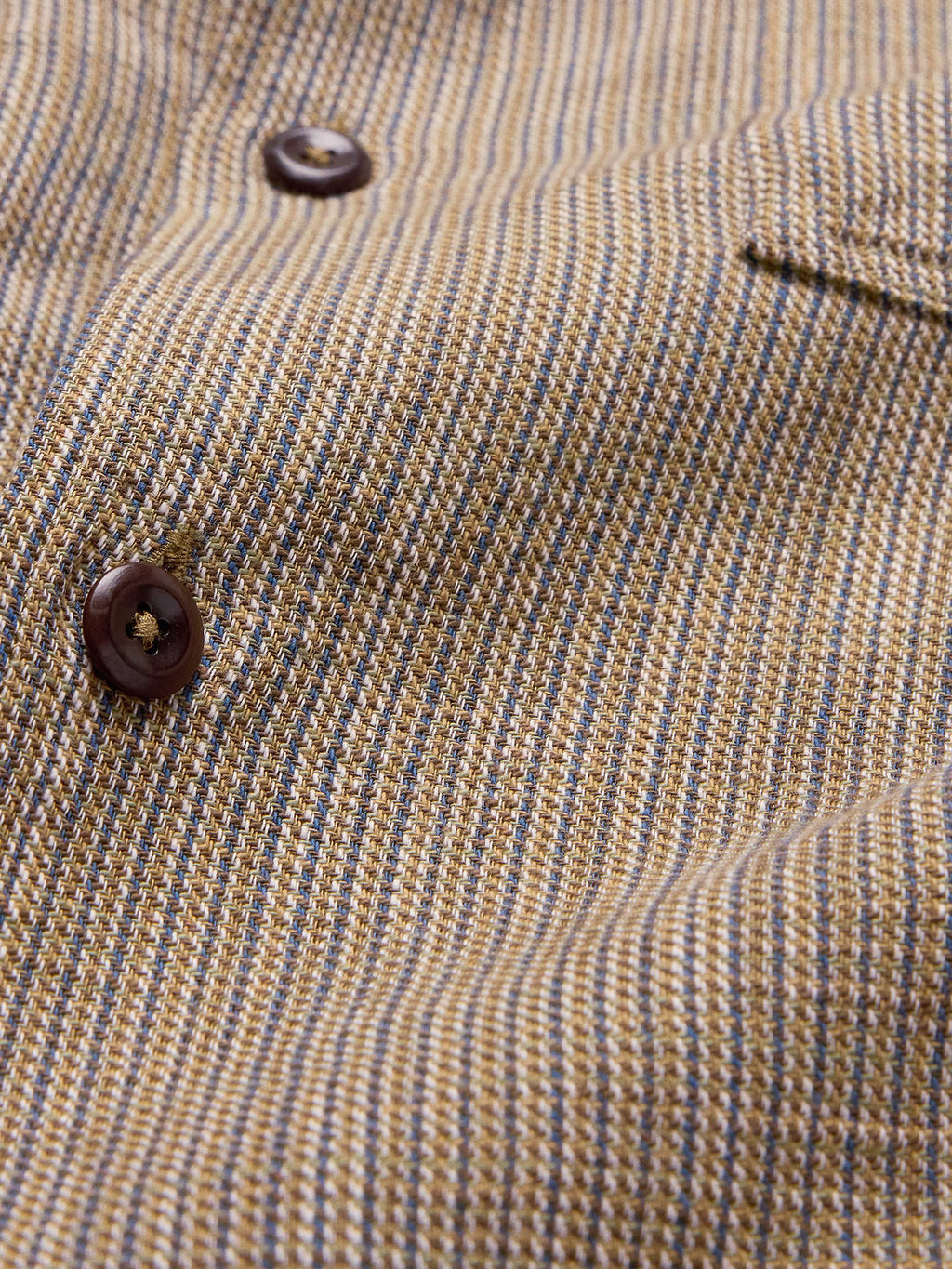 Relaxed-Fit Cotton Resort Shirt - Olive Green Texture