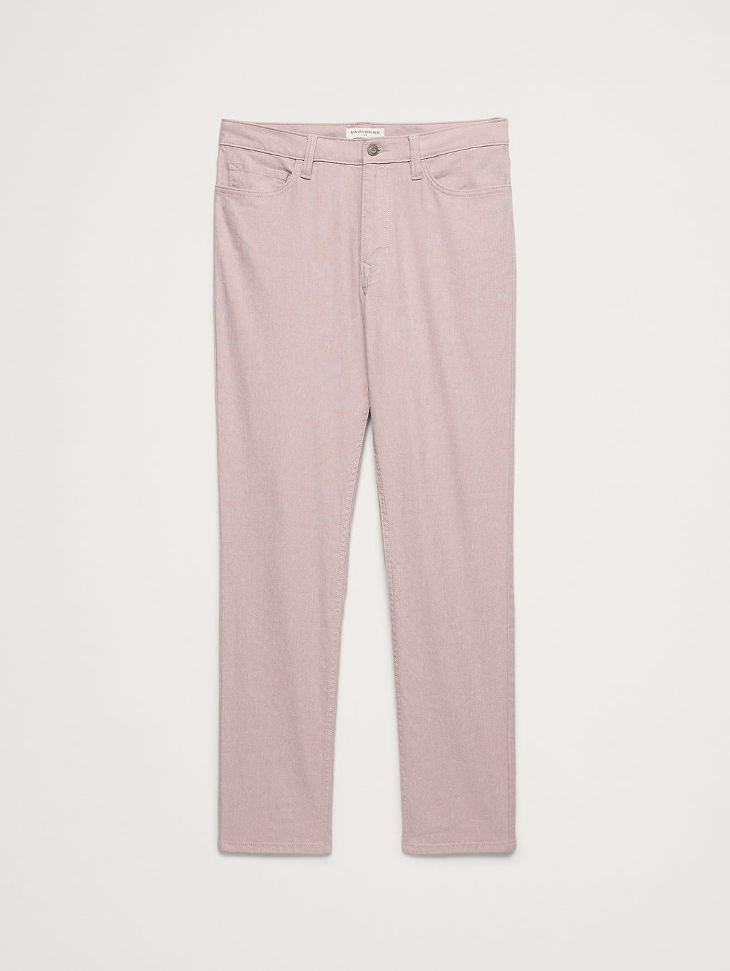 Slim Linen-Cotton Traveler Pant - Pink