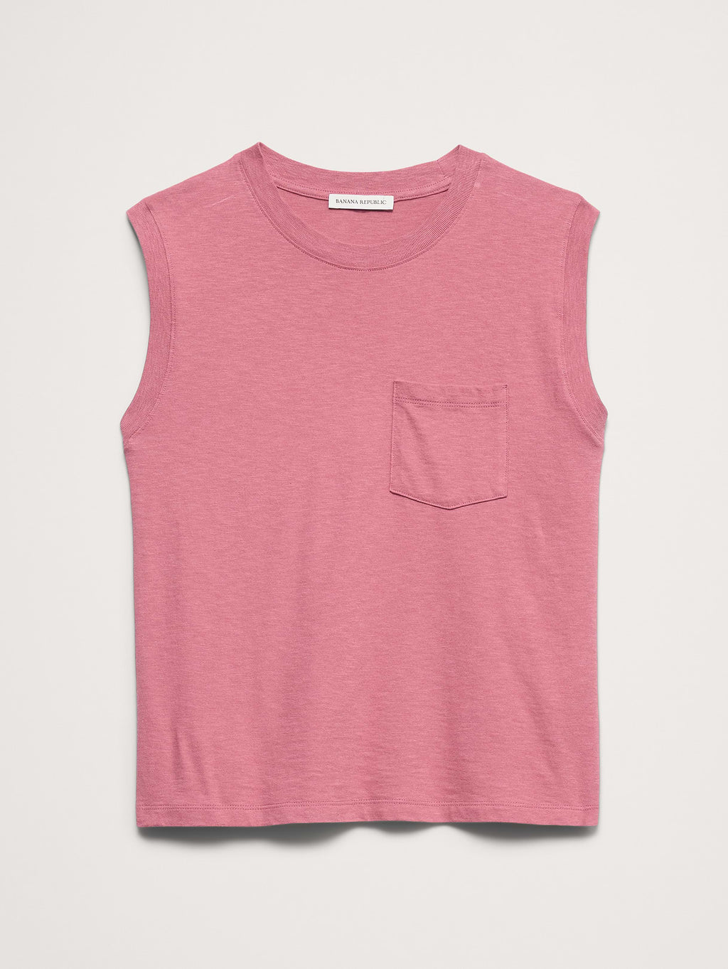 Cotton Slub Tank - Mauve Romance