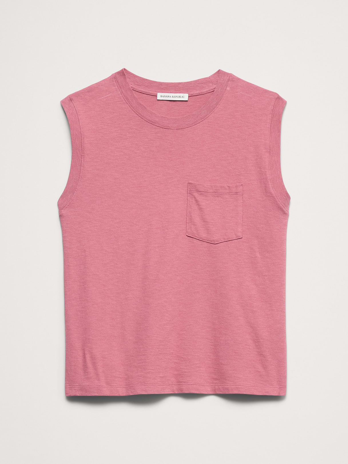 Cotton Slub Tank - Mauve Romance