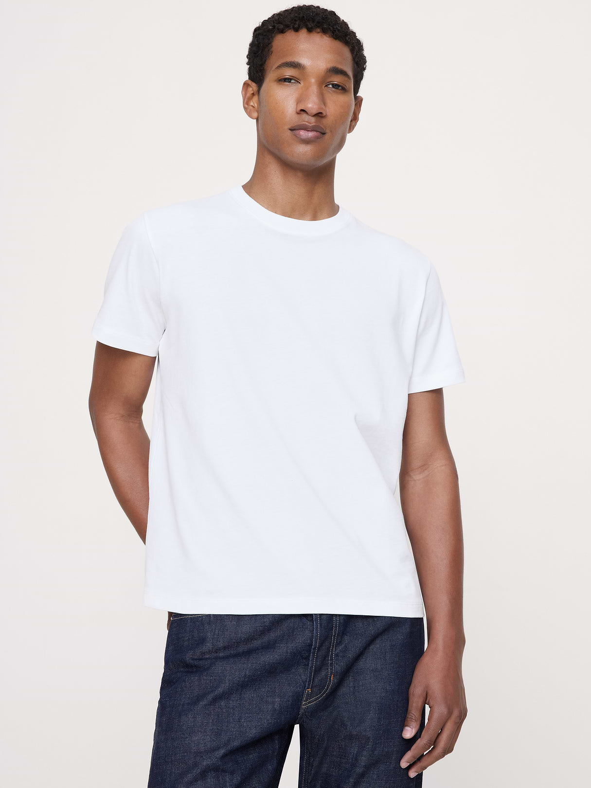 Heavyweight Cotton Crew-Neck T-Shirt - White