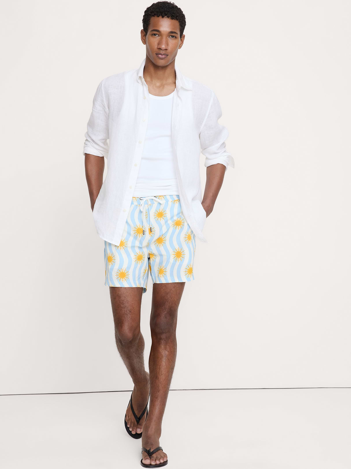Charles 5" Swim Trunk by Onia - Blue Sunrise