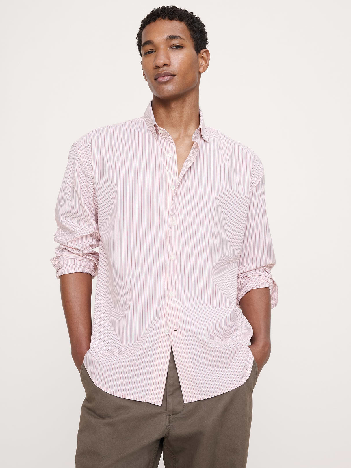 The City Shirt - Pink Stripe