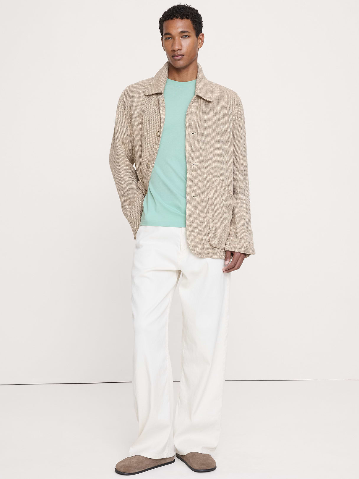 Lightweight Cotton Crew-Neck T-Shirt - Serene Sage Green