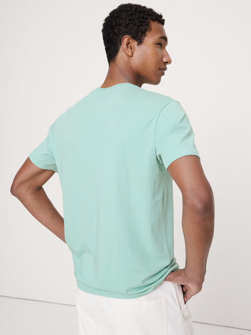 Lightweight Cotton Crew-Neck T-Shirt - Serene Sage Green