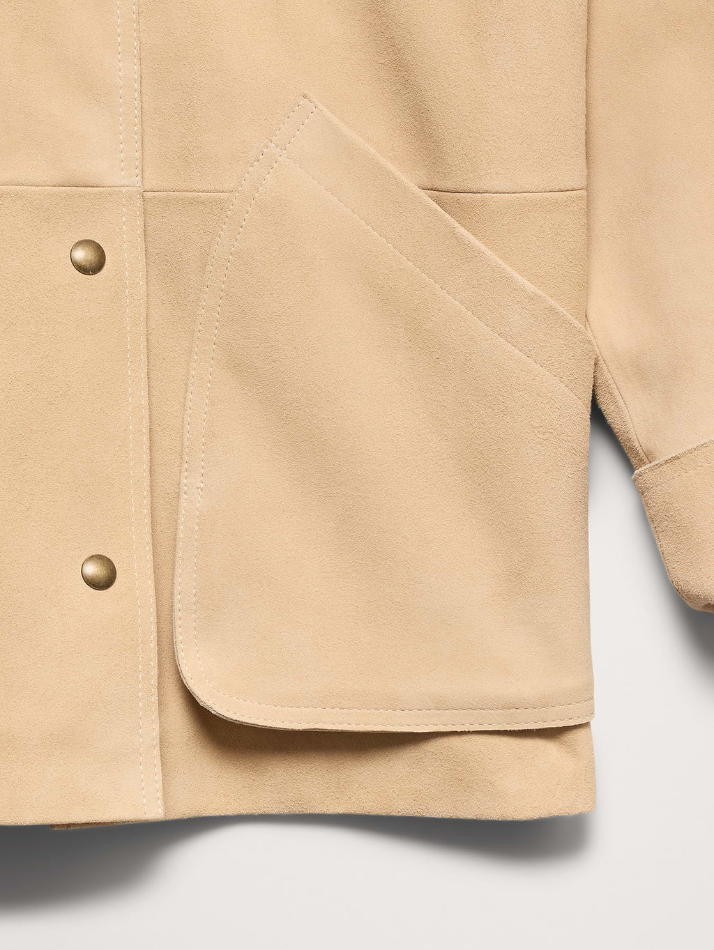 Heritage Suede Jacket - Light Tan