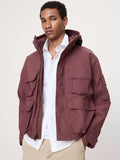 Hooded Field Jacket - Balsamic Burgundy