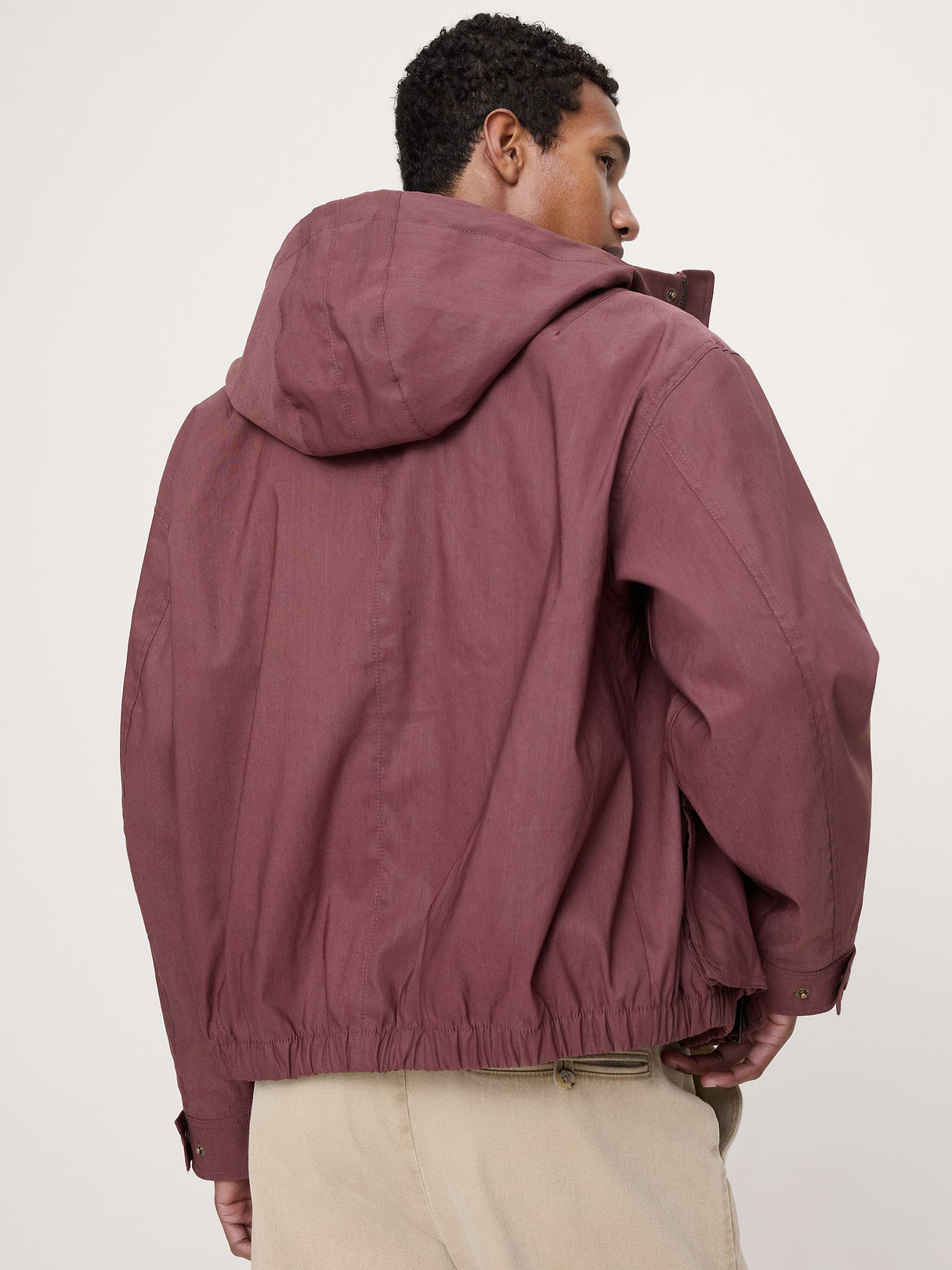 Hooded Field Jacket - Balsamic Burgundy