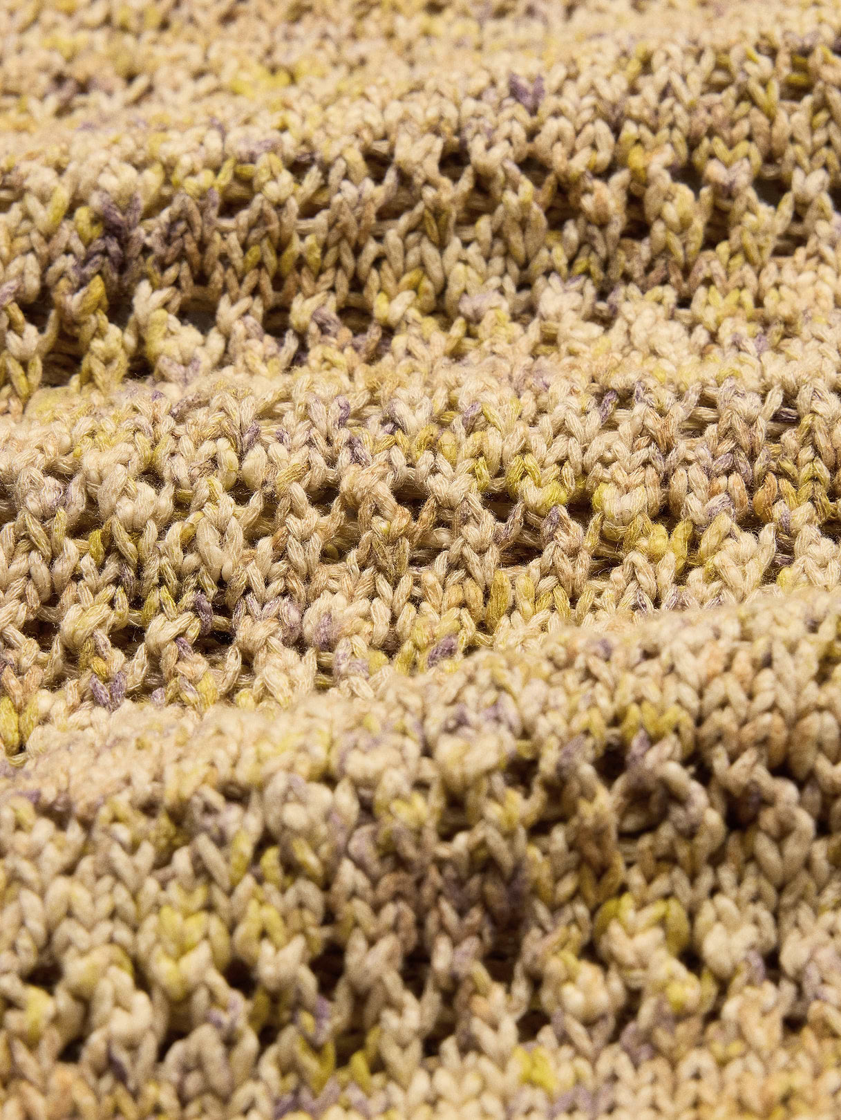 Spacedye Cotton-Silk Sweater - Abstract Yellow