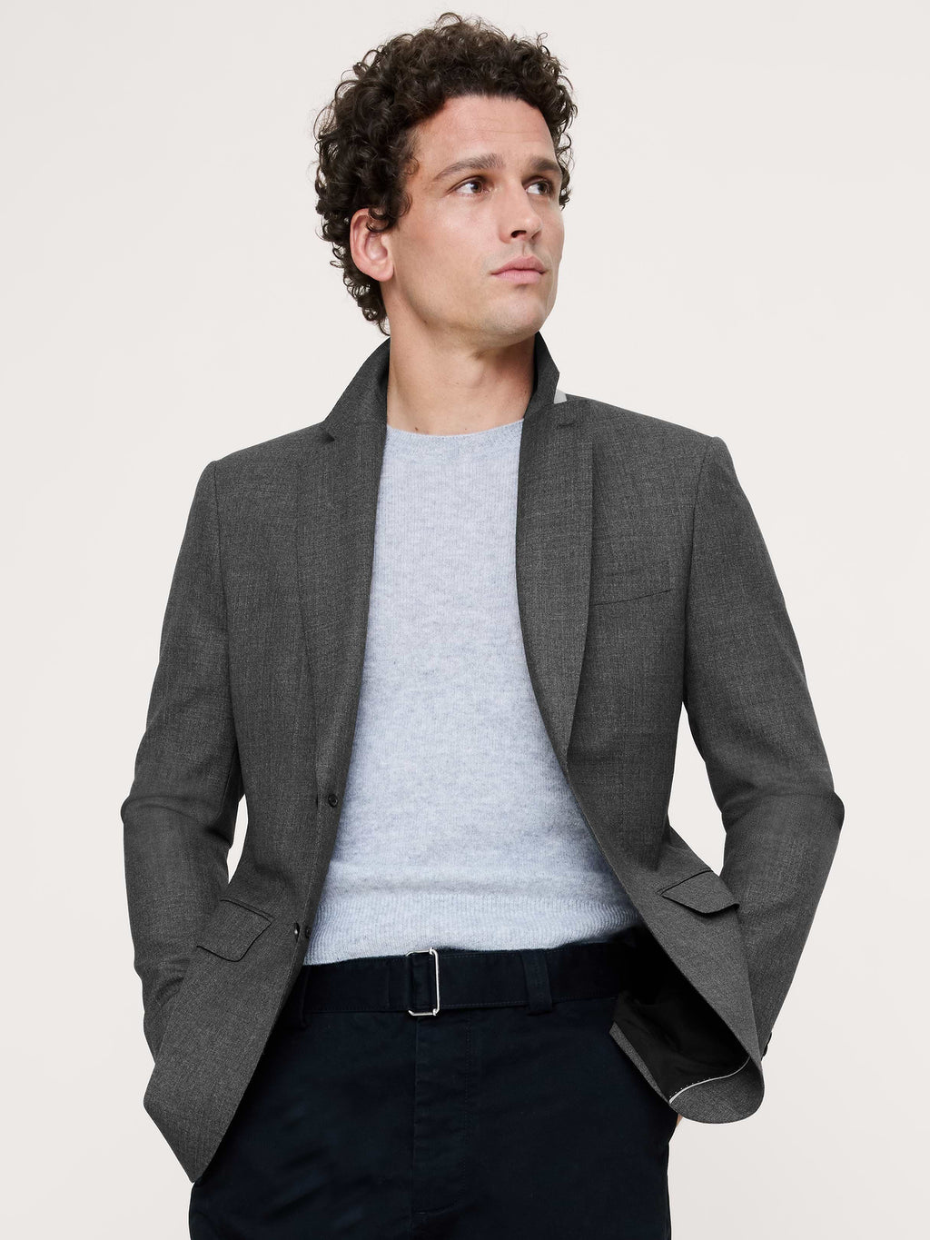 Signature Italian Rustico Suit Jacket - Charcoal Gray