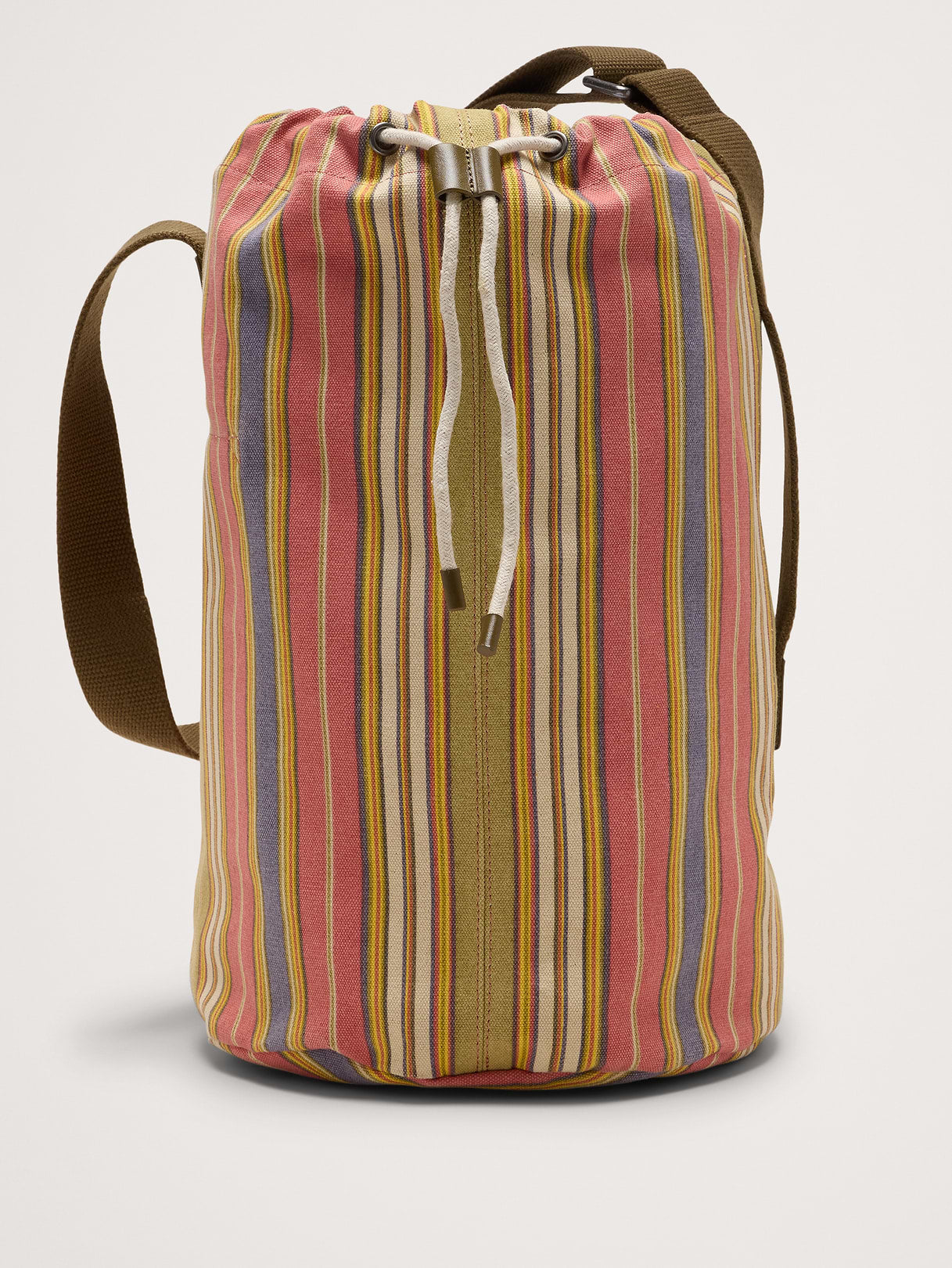 Cotton Canvas Crossbody Bag - Multi