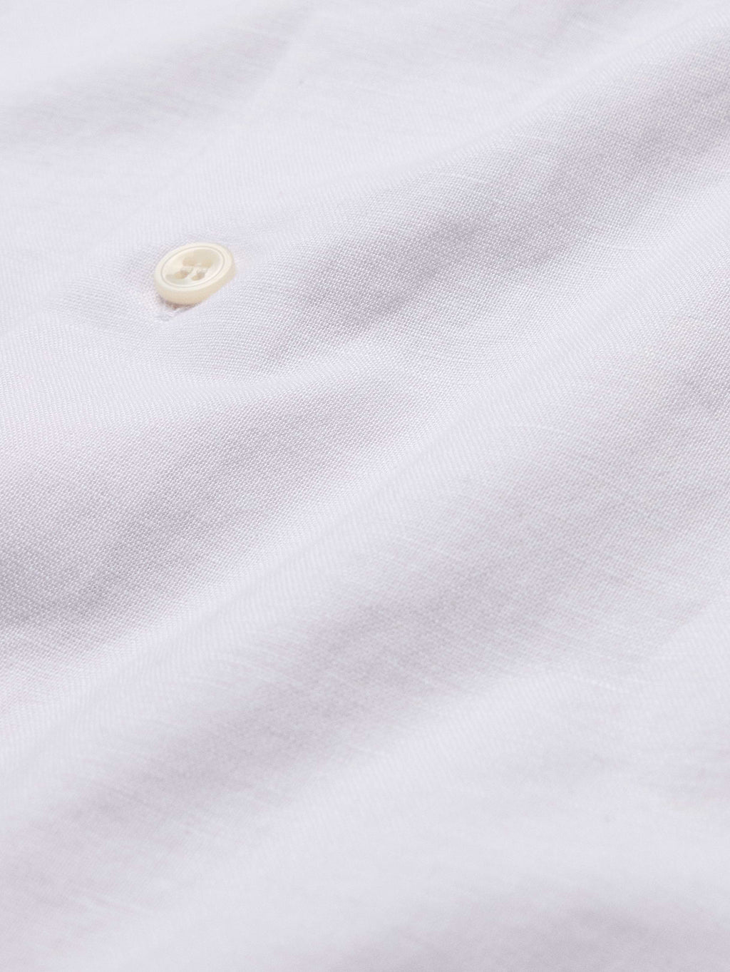 Slim-Fit Linen-Cotton Dress Shirt - White