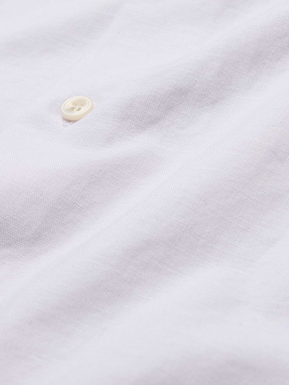 Slim-Fit Linen-Cotton Dress Shirt - White