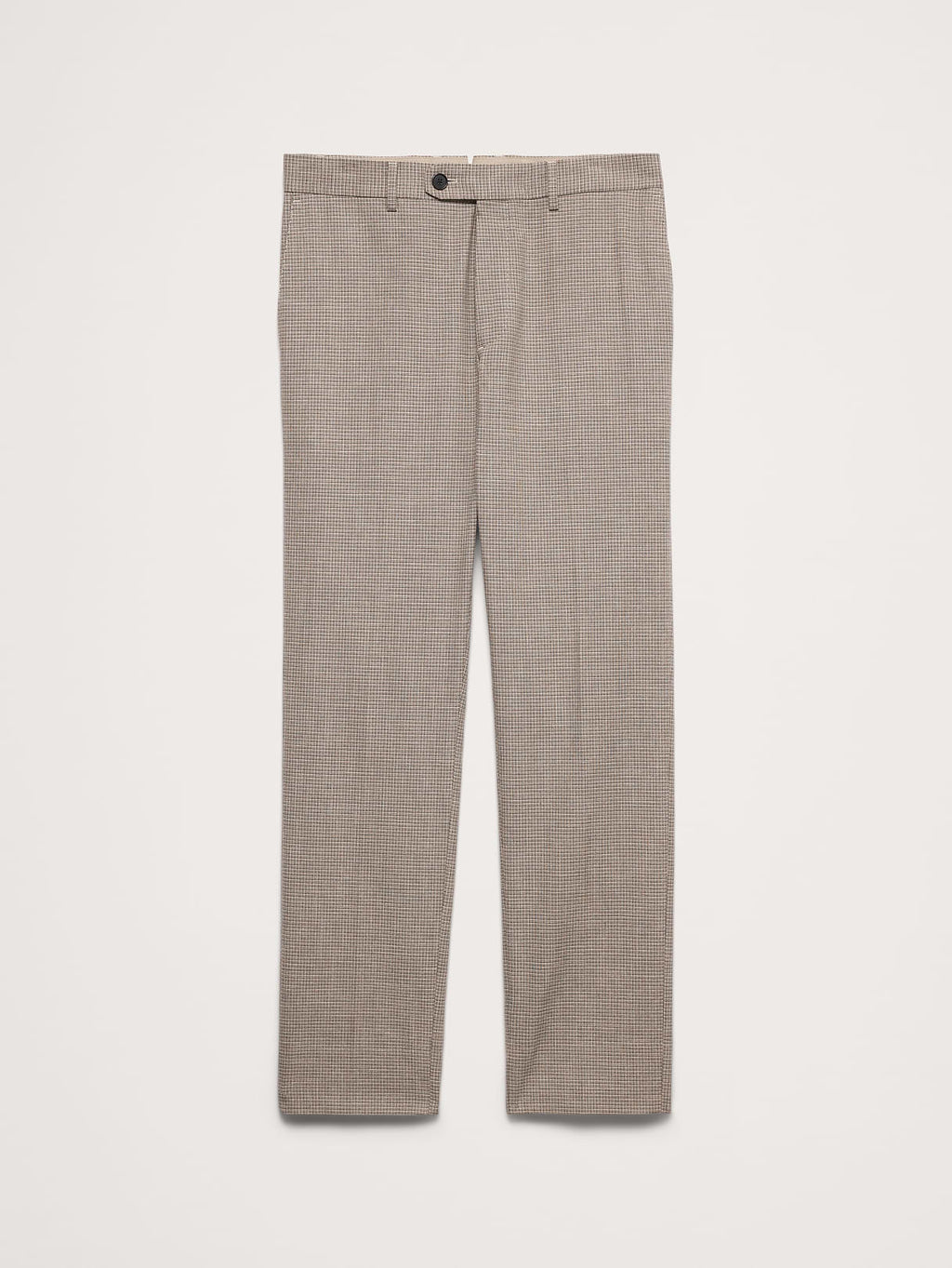 Slim Wrinkle-Resistant Dress Pant - Khaki Mini Plaid