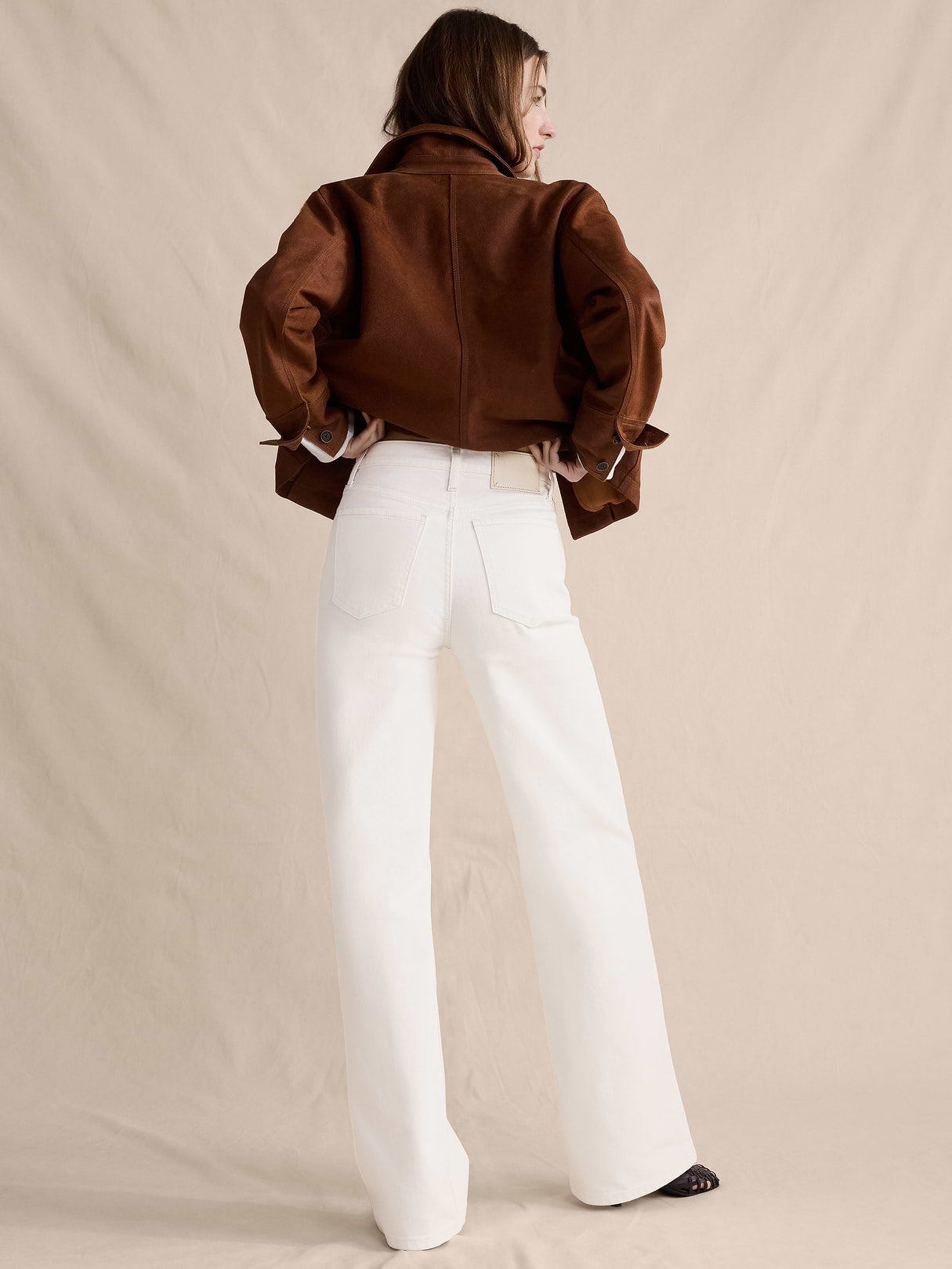 The Icon Classic Wide-Leg Jean - White