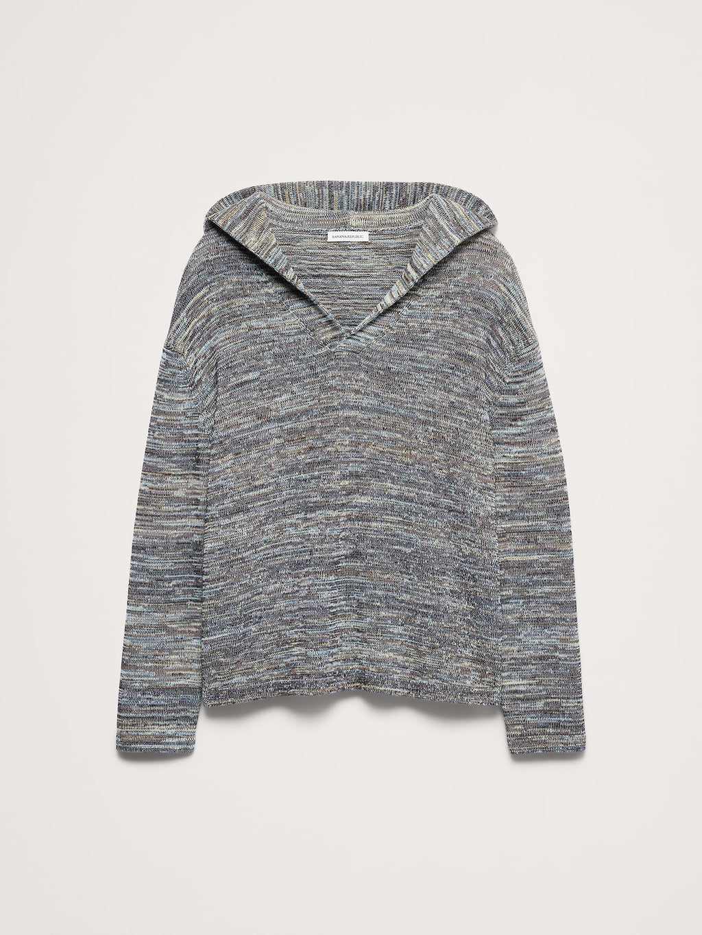 Spacedye Cotton Sweater Hoodie - Blue Multi
