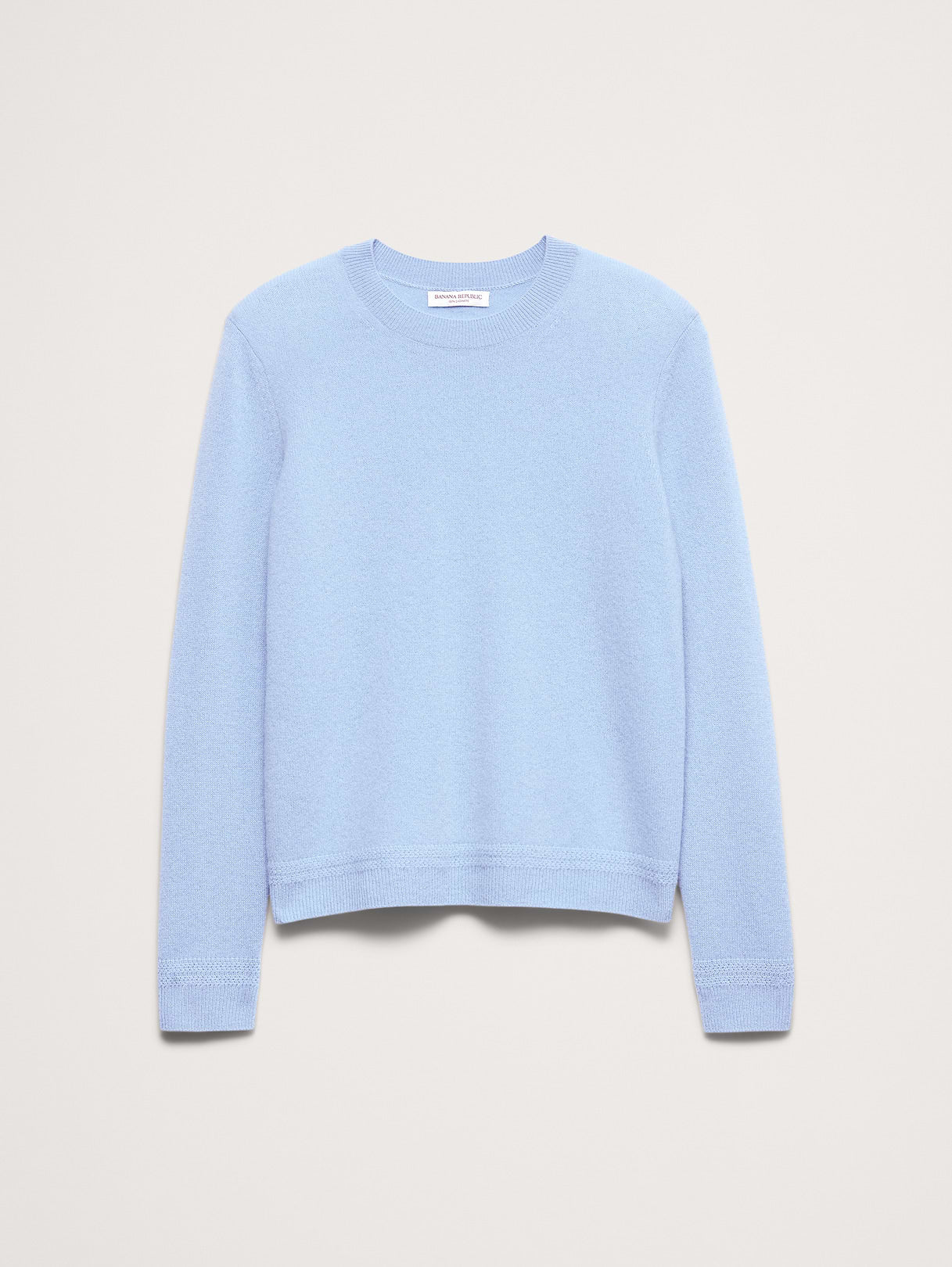 Lightweight Cashmere Crew-Neck Sweater - Cerulean Blue
