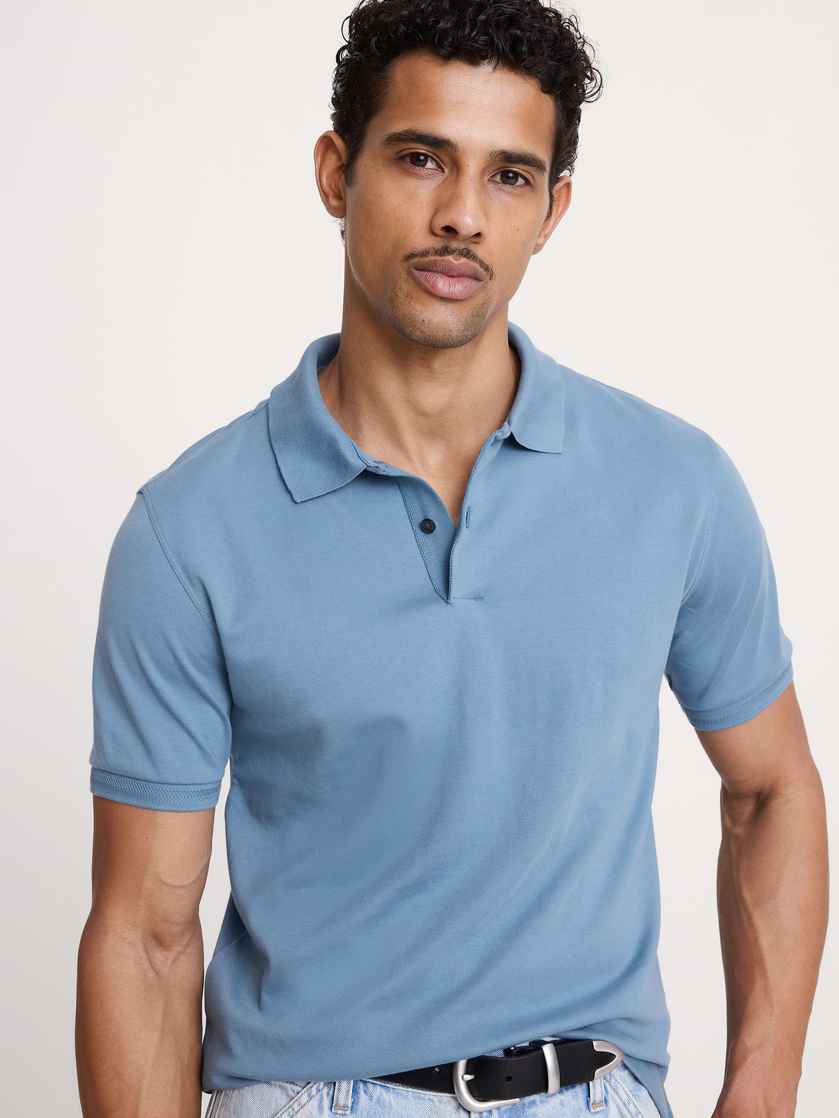 Luxury-Touch Polo - Captain's Blue