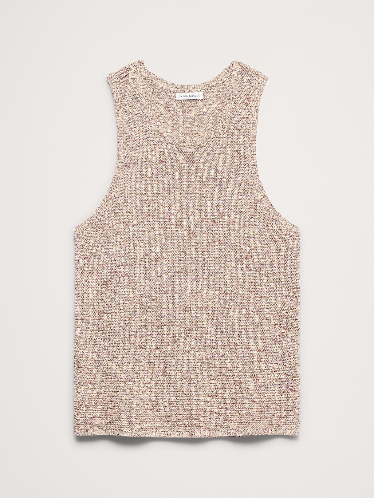 Cotton Sweater Tank - Mini Stripe Yellow
