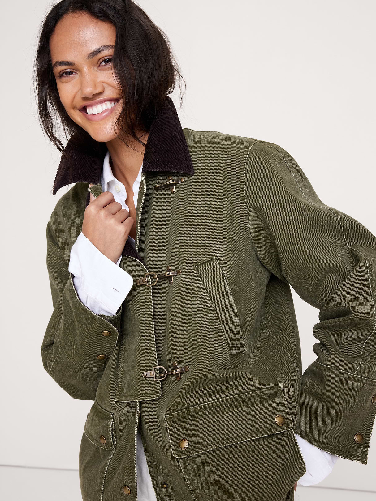 Barn Coat - Dark Olive Green