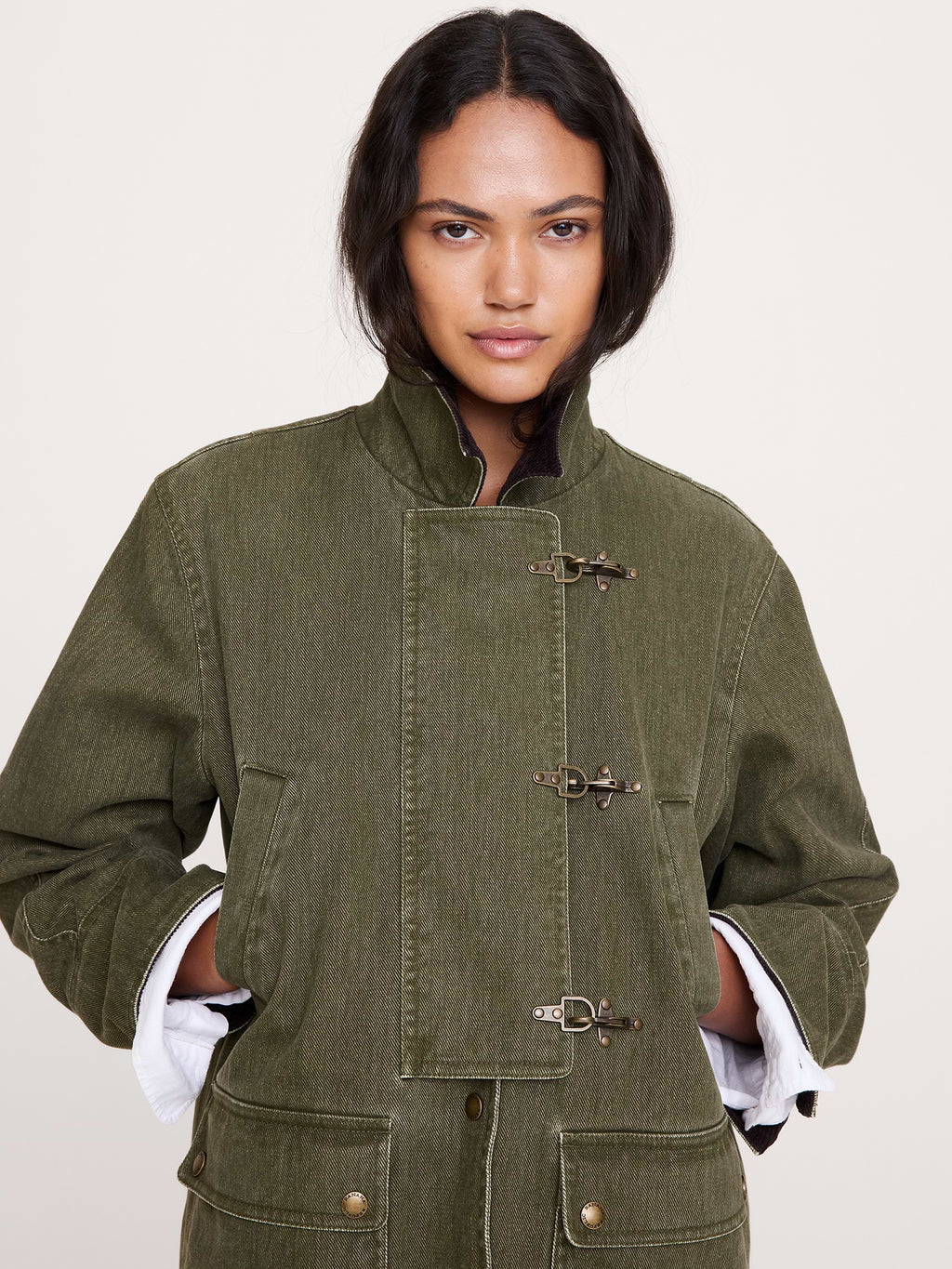 Barn Coat - Dark Olive Green
