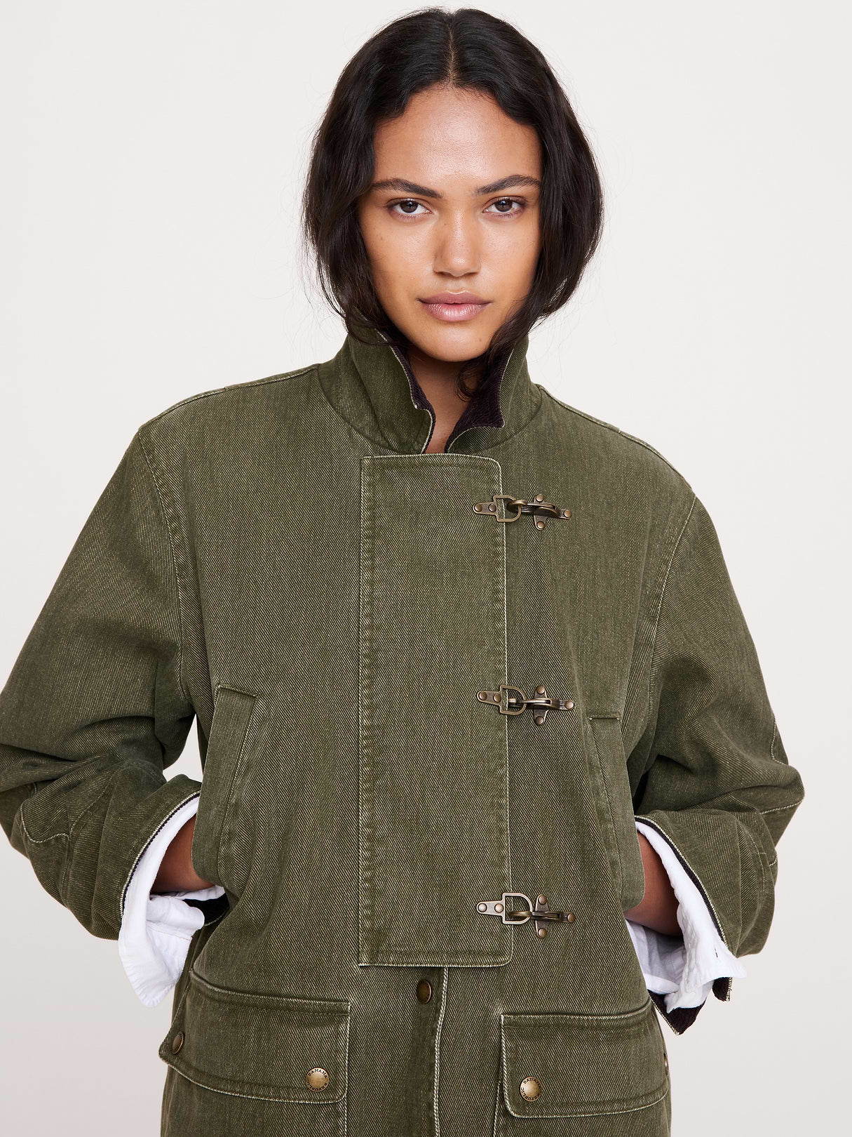 Barn Coat - Dark Olive Green
