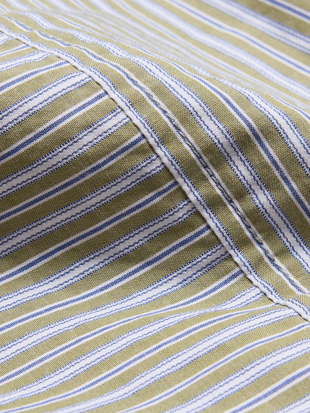 The City Shirt - Olive Green Stripe
