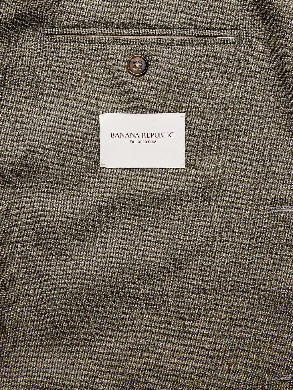 Tailored Slim-Fit Italian Wool Ventile Suit Jacket - Green Marble